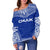 Chuuk Flag Polynesian Chief Women's Off Shoulder Sweater - Polynesian Pride