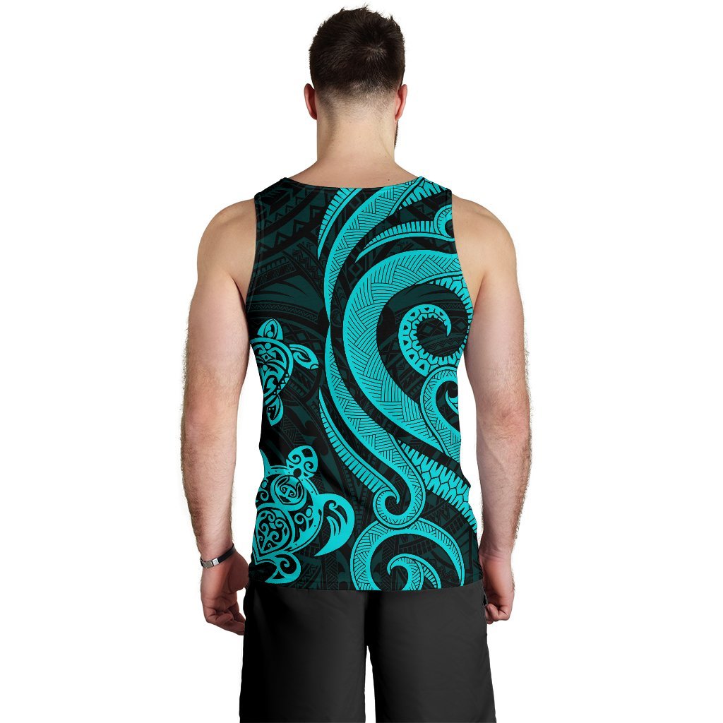 Palau Men's Tank Top - Turquoise Tentacle Turtle - Polynesian Pride