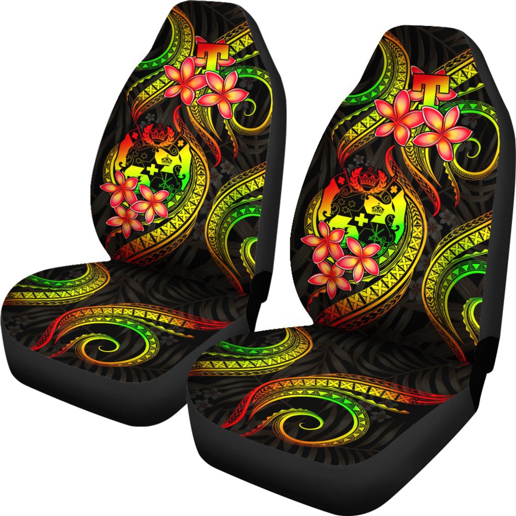 Tonga Polynesian Car Seat Covers - Reggae Plumeria - Polynesian Pride