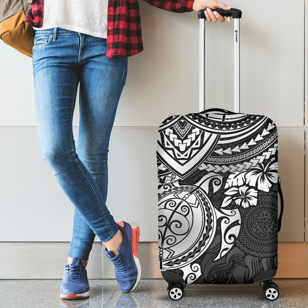 Polynesian Luggage Covers - Polynesian White Turtle - Polynesian Pride