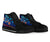 Chuuk High Top Shoes Blue - Vintage Tribal Mountain - Polynesian Pride