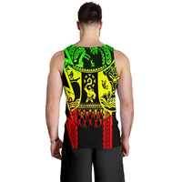 Polynesian Guinea Men's Tank Top - Moana Maui Tattoo With Coat Of Arm Guinea Reggae - Polynesian Pride