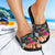 Pohnpei Micronesian Slide Sandals - Turtle Floral - Polynesian Pride