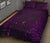 New Zealand Quilt Bed Set, Maori Gods Quilt And Pillow Cover Tumatauenga (God Of War) - Purple - Polynesian Pride