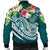 American Samoa Polynesian Men's Bomber Jacket - Summer Plumeria - Polynesian Pride