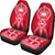 Samoa Car Seat Covers - Samoa Coat Of Arms Polynesian Tribal Red White - Polynesian Pride