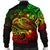 Chuuk Men's Bomber Jacket - Reggae Shark Polynesian Tattoo - Polynesian Pride