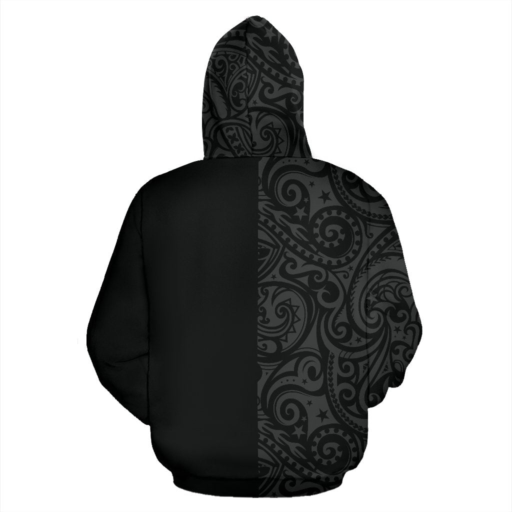 Polynesian Hoodie Zip up Half Style 01 - Polynesian Pride