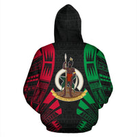 Vanuatu All Over Hoodie Polynesian Tattoo Style - Polynesian Pride