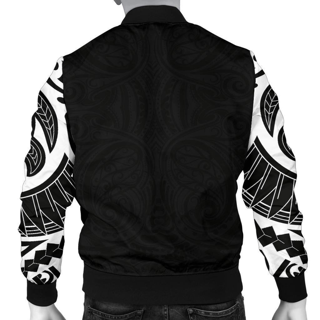 New Zealand Men's Bomber Jacket, Maori Taumutu Tattoo - Polynesian Pride