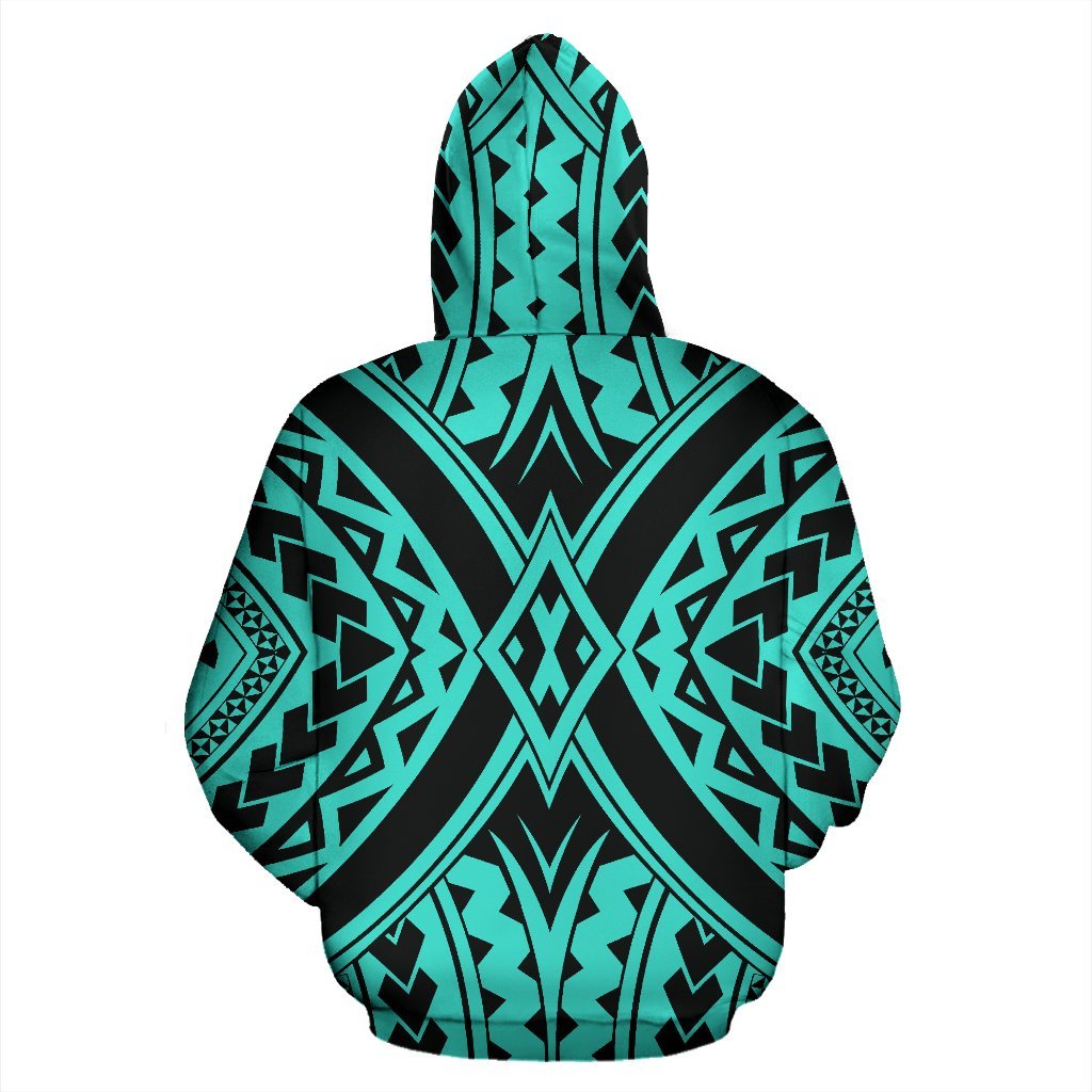Hawaii Hoodie Polynesian Tradition Turquoise Pullover - Polynesian Pride
