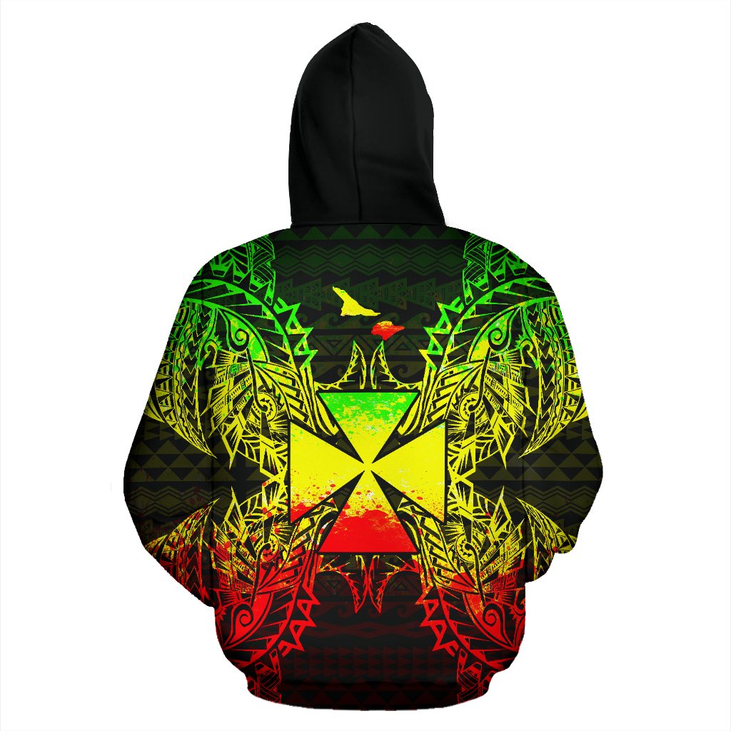 Wallis nd Futuna Polynesian ll Over Hoodie Map Reggae - Polynesian Pride