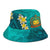 Samoa Polynesian Bucket Hat - Manta Ray Ocean - Polynesian Pride