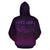 Maori Shark Aotearoa Zip Hoodie Purple - Polynesian Pride