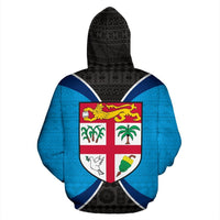 Fiji All Over Zip up Hoodie Impact Version - Polynesian Pride