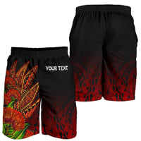 Polynesian Hawaii Personalised All Over Print Men's Shorts - Ohia Lehua - Polynesian Pride