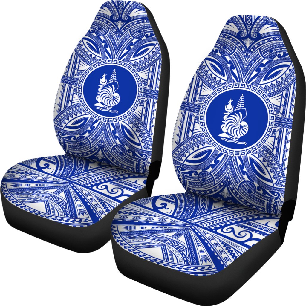 New Caledonia Car Seat Cover - New Caledonia Coat Of Arms Polynesian Flag Color - Polynesian Pride