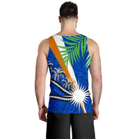 Marshall Islands Rugby Men Tank Top Coconut Leaves - Polynesian Pride