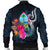 Guam Polynesian Men's Bomber Jacket - Tropical Flower - Polynesian Pride