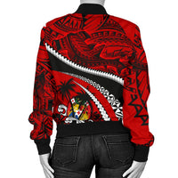 Tonga Polynesian Shark Tattoo Women'S Bomber Jacket - Polynesian Pride