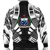 Samoa Men Bomber Jackets - Polynesian Tattoo Black - Polynesian Pride