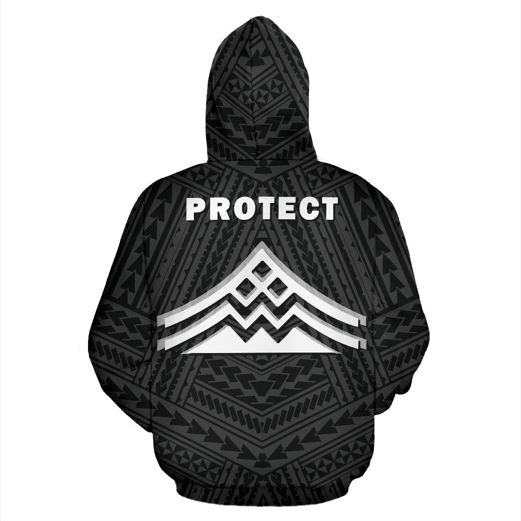Hawaii Mauna Kea Polynesian Hoodie White - Polynesian Pride
