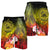 American Samoa Polynesian Men's Shorts - Humpback Whale with Tropical Flowers - Polynesian Pride