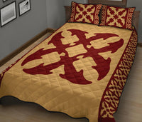 Hawaiian Quilt Pattern Dolphin Couple Quilt Bed Set - Polynesian Pride