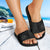 Hawaii Slide Sandals Grey Black - Circle Style - Polynesian Pride