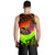 Guam Men's Tank Top - Polynesian Hook And Hibiscus (Reggae) - Polynesian Pride