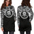 Tuvalu Women Hoodie Dress - Tuvalu Coat Of Arms Polynesian Black Color - Polynesian Pride