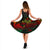 New Caledonia Polynesian Midi Dress - Turtle Hibiscus Reggae - Polynesian Pride