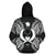 Pohnpei Polynesian ll Over Hoodie Map Black - Polynesian Pride