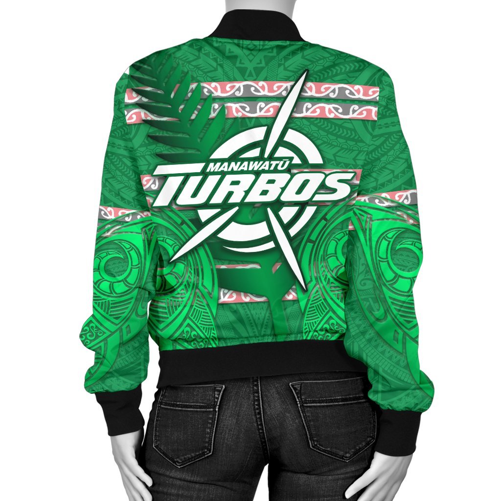 Manawatu Turbos Women Bomber Jacket Maori Vibes - Polynesian Pride