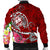 Guam Custom Personalised Men's Bomber Jacket - Turtle Plumeria (Red) - Polynesian Pride