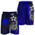 Federated States of Micronesia Men's Shorts Blue - Turtle With Hook - Polynesian Pride