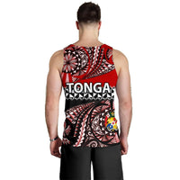Tonga Men Tank Top Polynesian Tattoo Tongan Tapa - Polynesian Pride