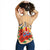 Tahiti Polynesian Women Racerback Tank - Hibiscus Coat of Arm Beige - Polynesian Pride