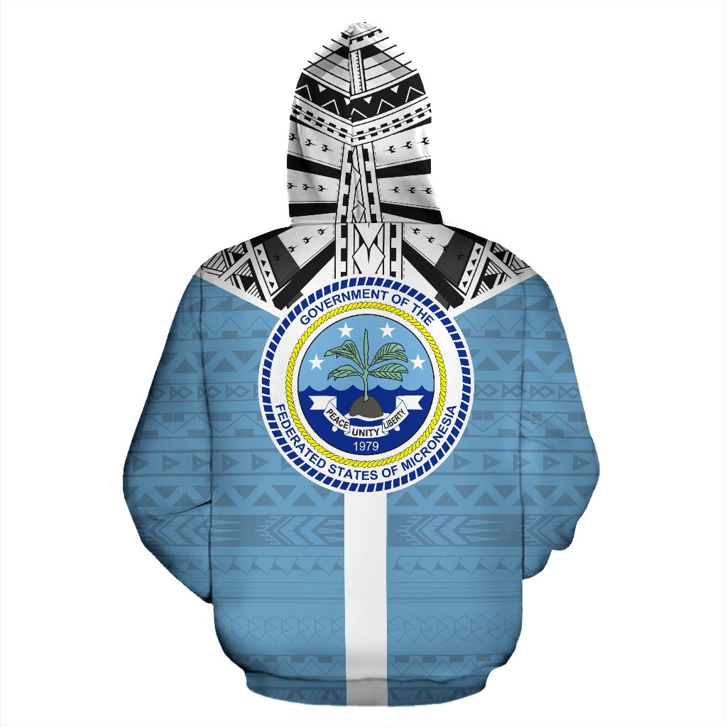 Federated States of Micronesia All Over Hoodie Micronesian Homeland - Polynesian Pride