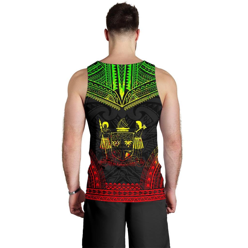 Fiji Men's Tank Top - Polynesian Chief Reggae Version - Polynesian Pride