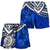 Tonga Polynesian Shorts (Women) - Blue Turtle - Polynesian Pride