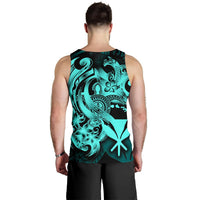 Polynesian Hawaii Men's Tank Top - Kanaka Maoli Blue Turtle - Polynesian Pride