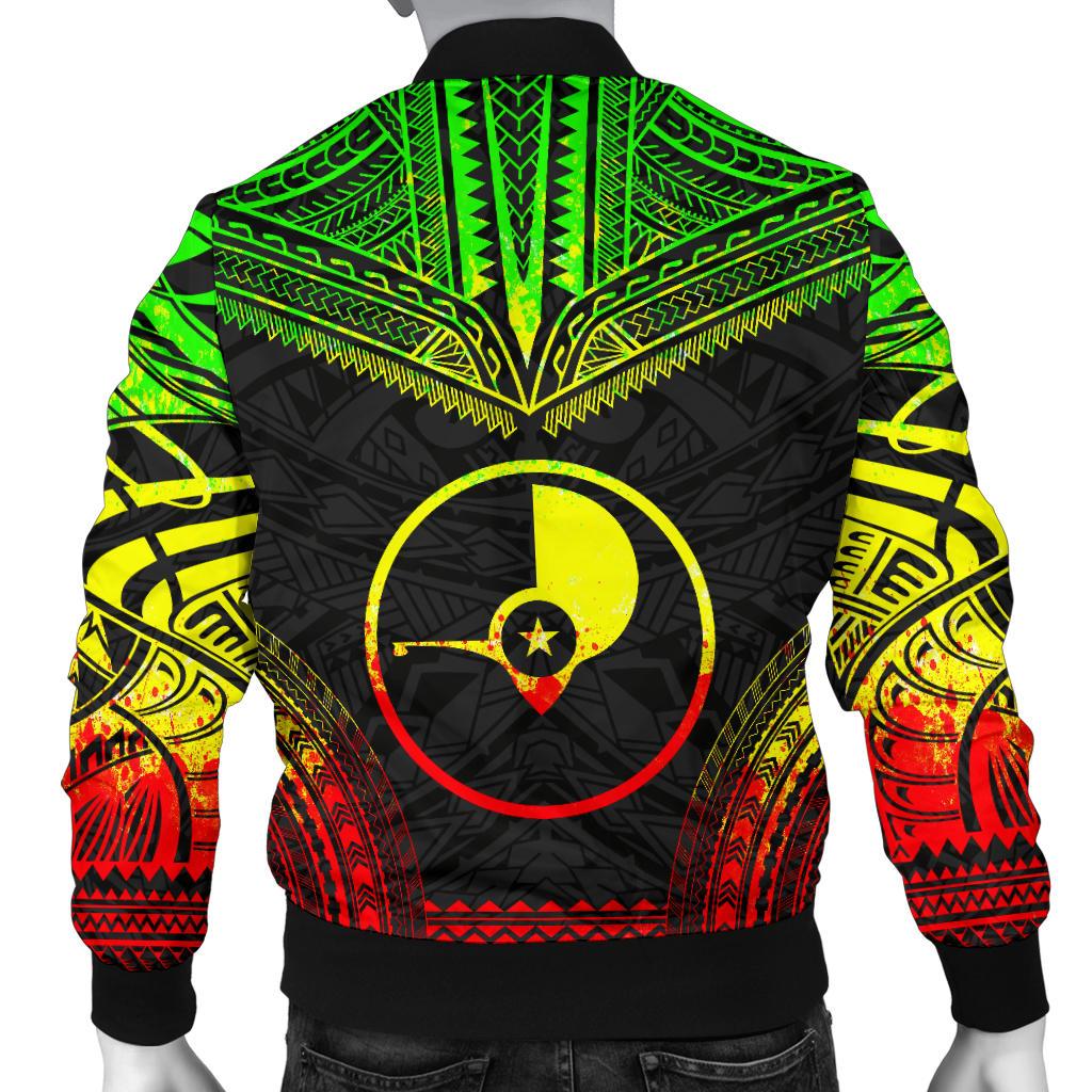 Yap Polynesian Chief Men's Bomber Jacket - Reggae Version - Polynesian Pride