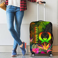 Pohnpei Polynesian Personalised Luggage Covers - Hibiscus and Banana Leaves Reggae - Polynesian Pride