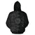 Tahiti Polynesian Zip up Hoodie Tahiti Flag Heartbeat Pattern Gray Version TH0 - Polynesian Pride