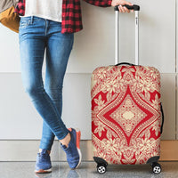 Polynesian Plumeria Mix Luggage Covers Black - Polynesian Pride