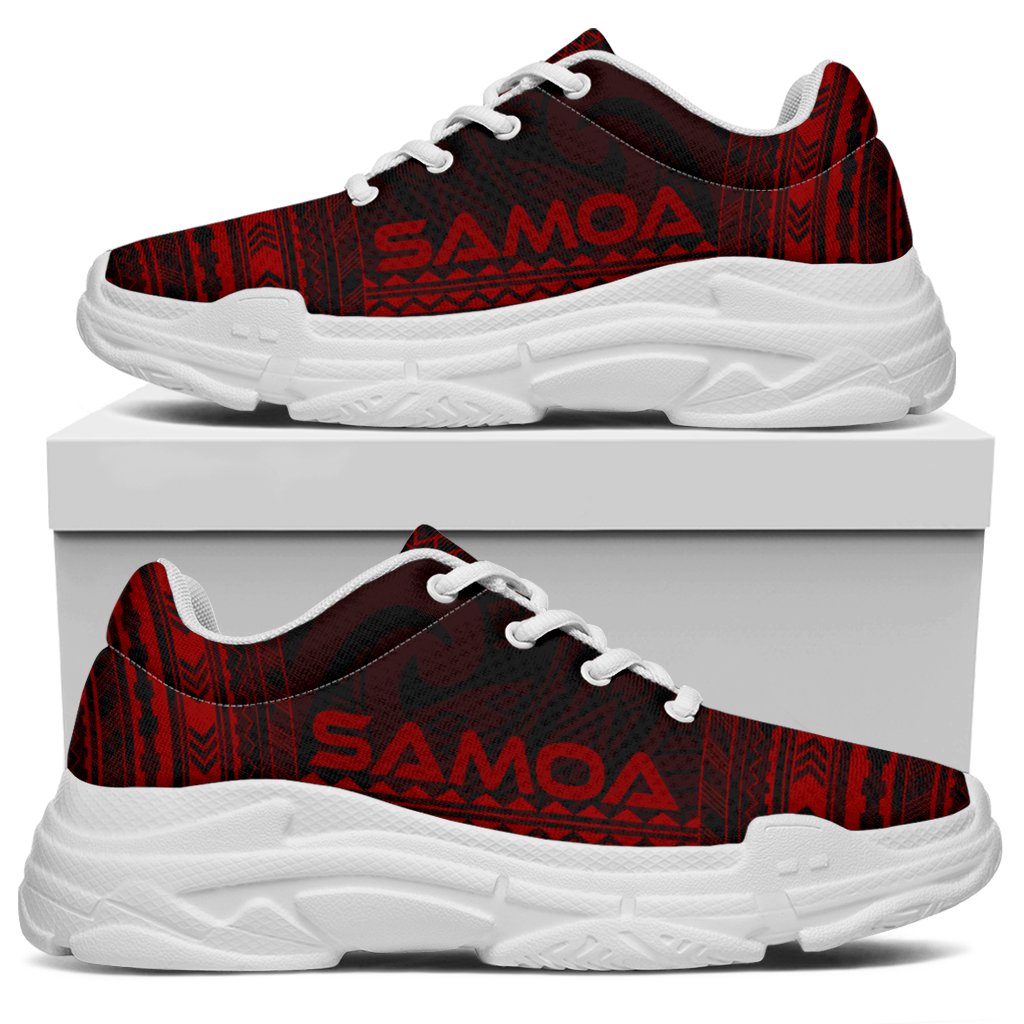 Samoa Chunky Sneakers - Polynesian Chief Red Version - Polynesian Pride