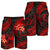 Tonga Polynesian Men Shorts - Red Plumeria - Polynesian Pride