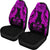 Fiji Polynesian Car Seat Covers Pride Seal And Hibiscus Pink - Polynesian Pride