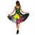 Palau Midi Dress - Turtle Plumeria Banana Leaf - Polynesian Pride